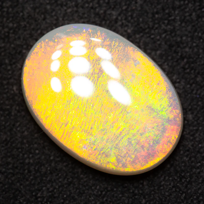 4.65 ct dark opal 15x10.8x3.9mm - Image 3