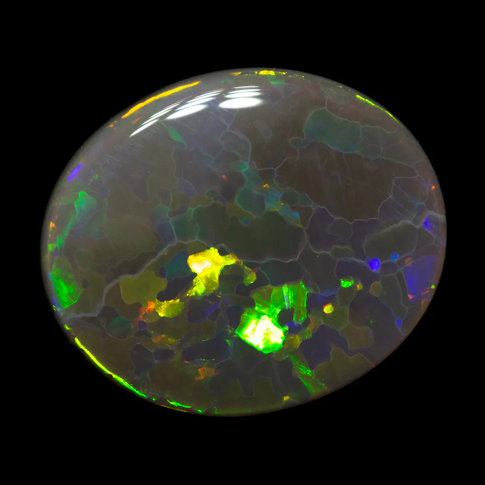 4.68 ct black opal 15.6x13.1x3.6mm - Image 2