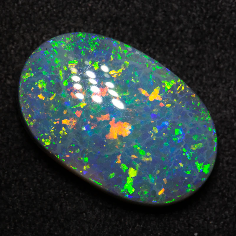 4.68 ct black opal 15.3x9.8x4.7mm - Image 4