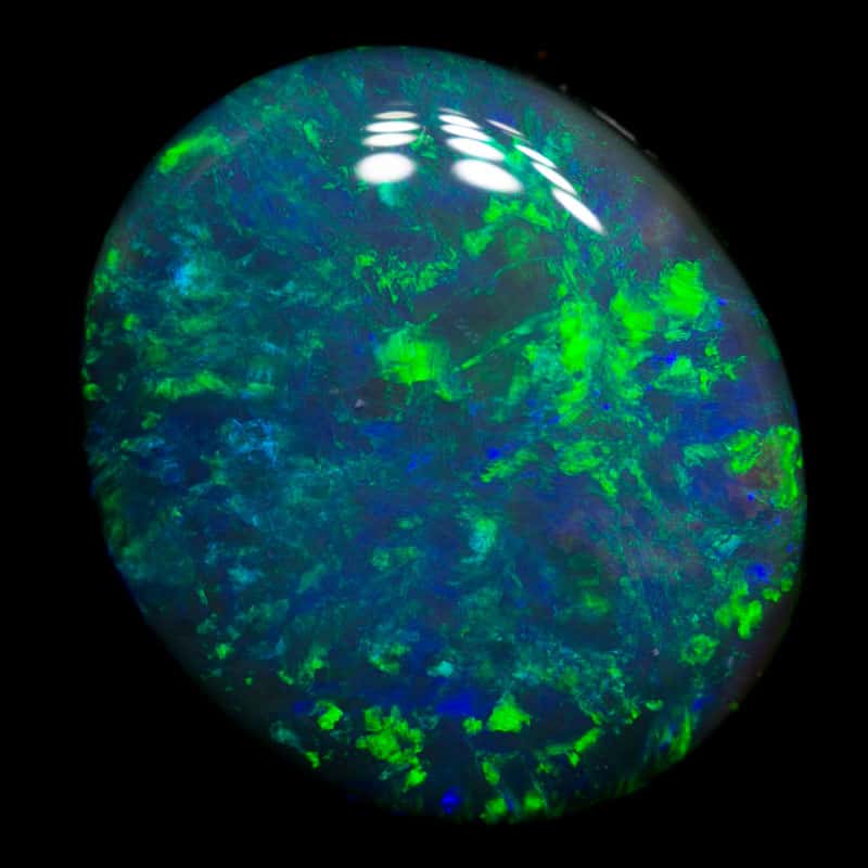 4.70 ct black opal 13.5x12x4mm - Image 2