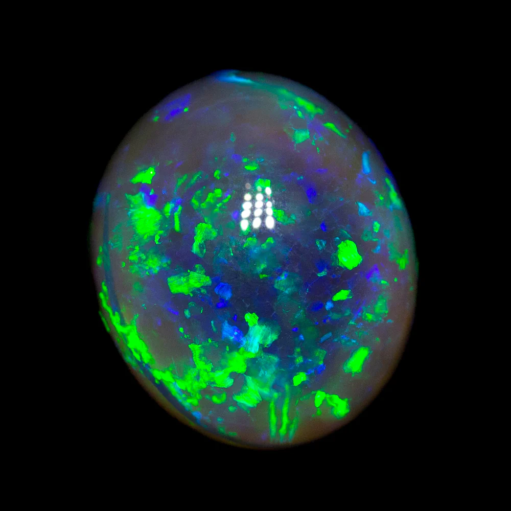 4.72 ct gem black opal 11.6x10x6.8mm - Image 2