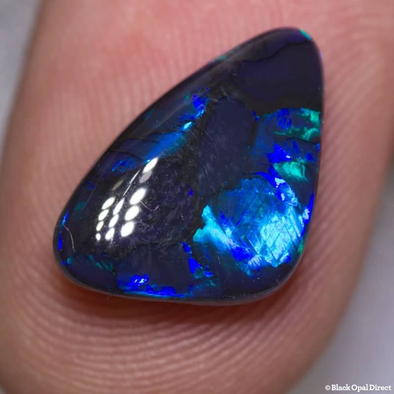 4.73 ct black opal baroque shape 12x11x4.5mm - Image 4