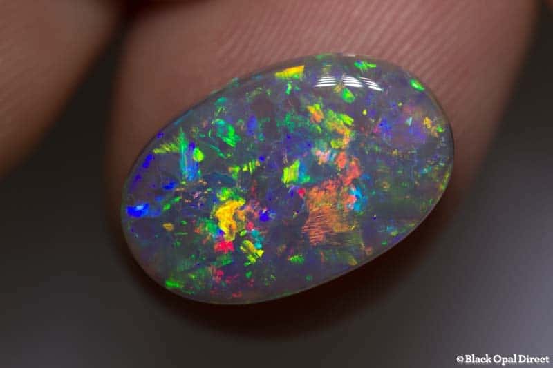 4.80 ct dark crystal opal 16.5x11x3.5mm - Image 2