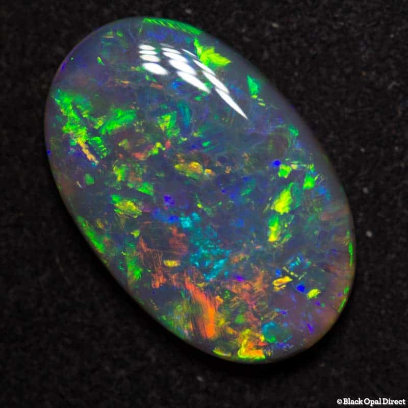 4.80 ct dark crystal opal 16.5x11x3.5mm - Image 3