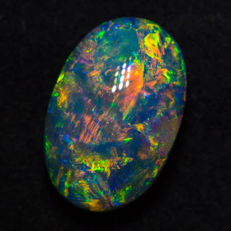 4.80 ct gem black opal 14x9x6mm - Image 3