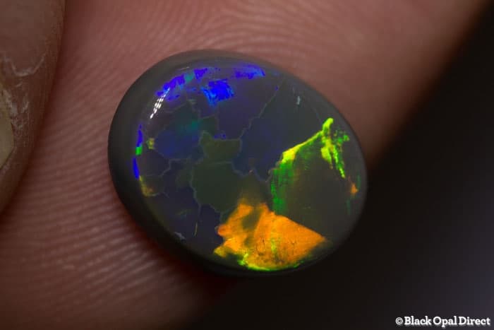 4.81 ct semi black opal 13x11x5mm - Image 3