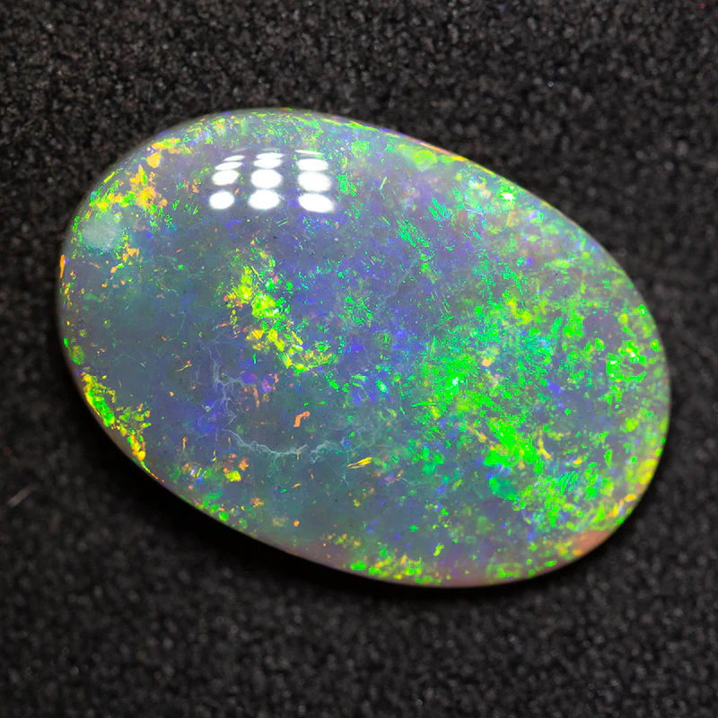 4.84 ct black opal 16.2x11.1x4.4mm - Image 2