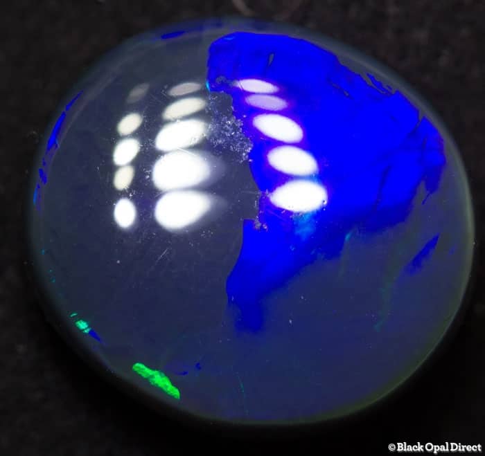 4.84 ct black opal with chinese writing 12.5x11.5x5mm Tim - Image 3
