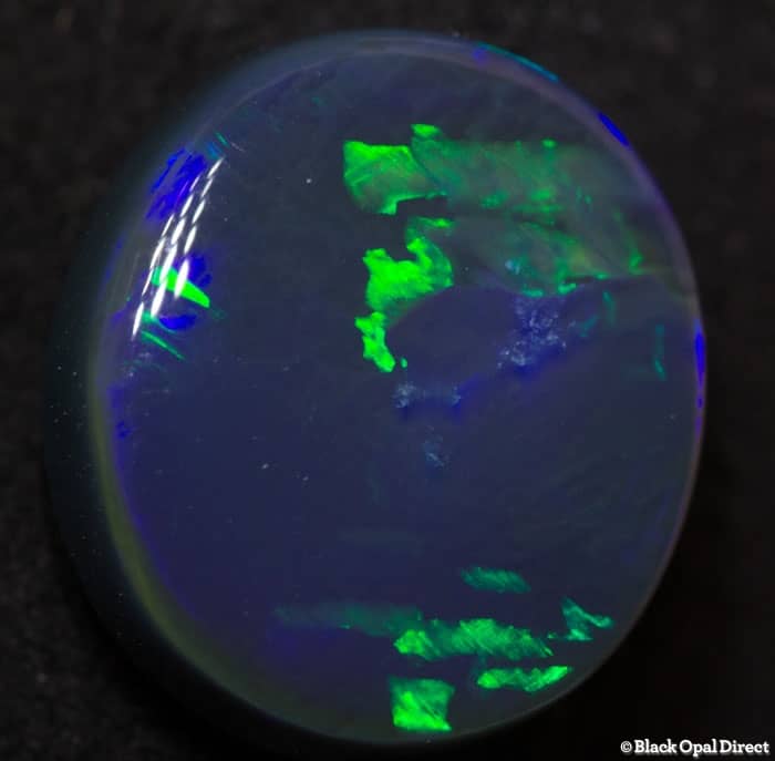 4.84 ct black opal with chinese writing 12.5x11.5x5mm Tim - Image 4
