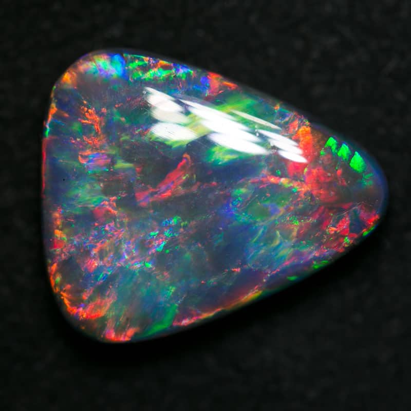 4.91 ct gem black opal for collectors 14x12x5mm - Image 4
