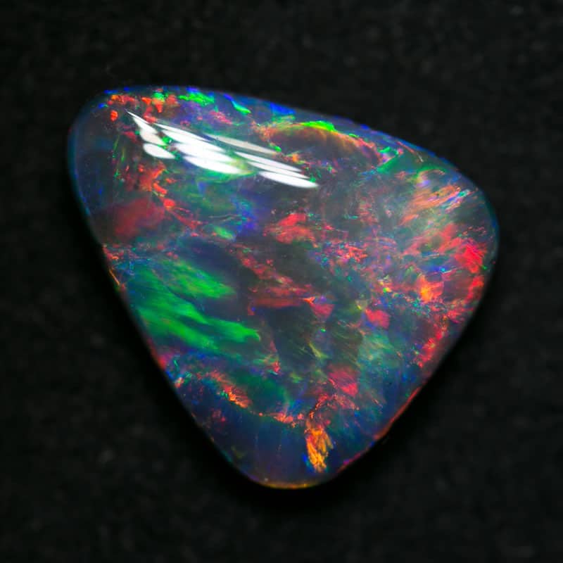 4.91 ct gem black opal for collectors 14x12x5mm - Image 5