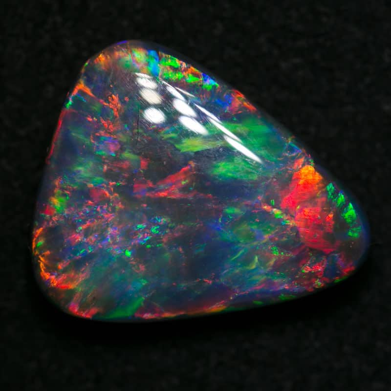 4.91 ct gem black opal for collectors 14x12x5mm - Image 7