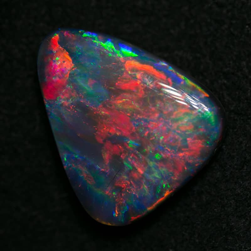 4.91 ct gem black opal for collectors 14x12x5mm - Image 8
