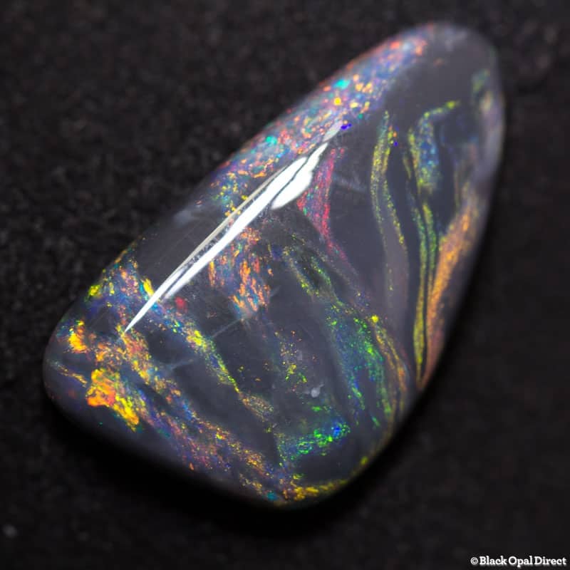 4.95 ct black opal picture stone 10x12x3mm - Image 4