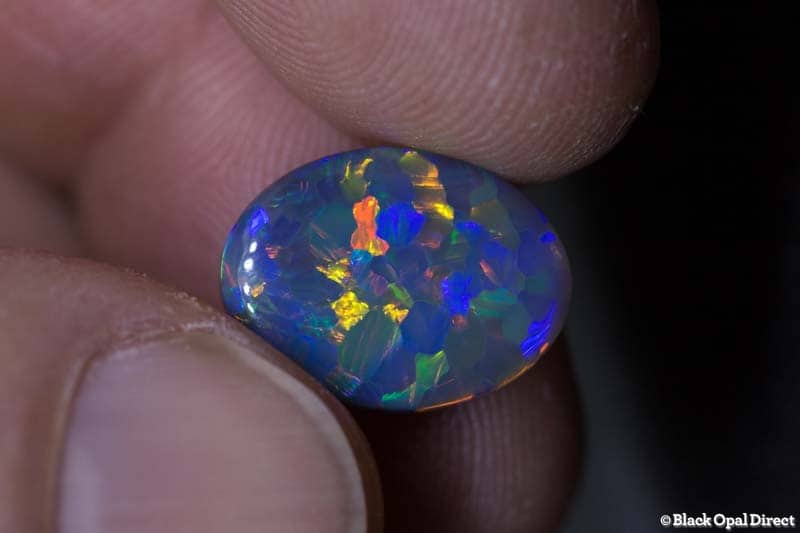 4.99 ct black opal 15x12x5mm - Image 5