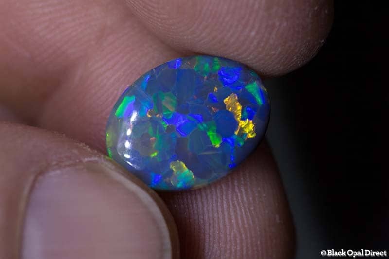 4.99 ct black opal 15x12x5mm - Image 7