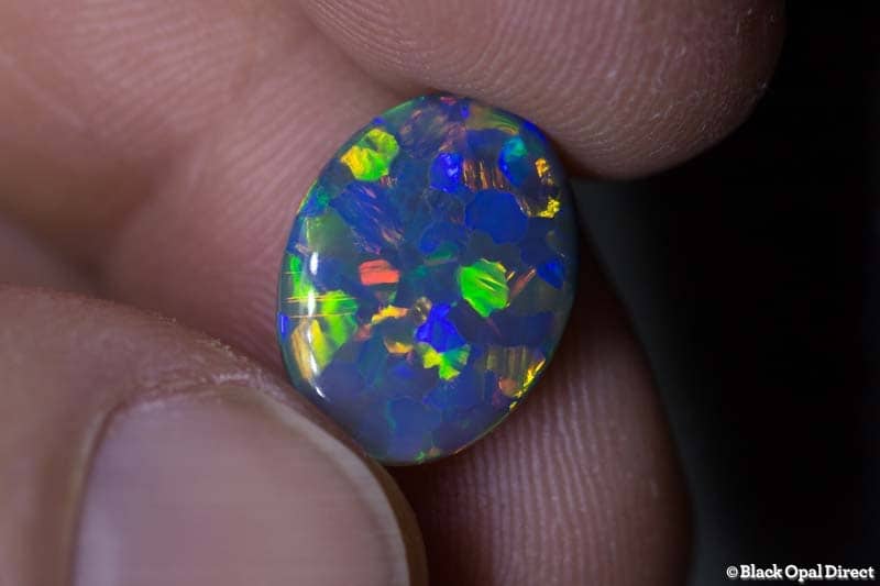 4.99 ct black opal 15x12x5mm - Image 8