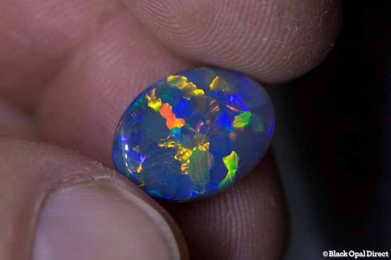 4.99 ct black opal 15x12x5mm - Image 9