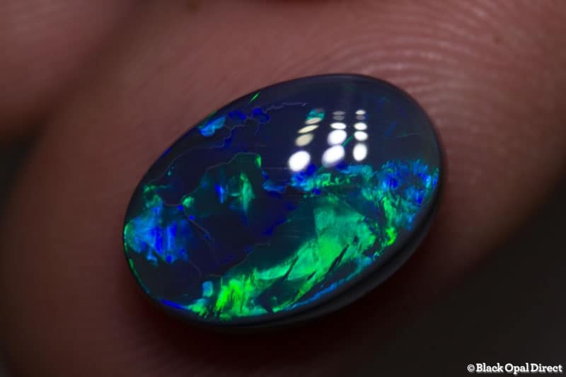 5.00 ct black opal 14x10x5mm - Image 2