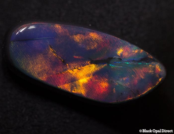 5.02 ct baroque gem black opal 18.5x8.5x4mm - Image 3