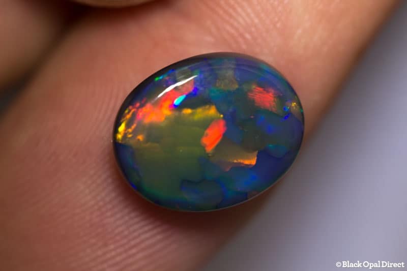 5.03 ct gem black opal 13.8x11x5mm - Image 2