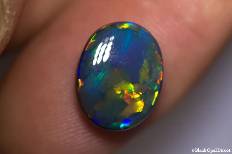 5.03 ct gem black opal 13.8x11x5mm - Image 3