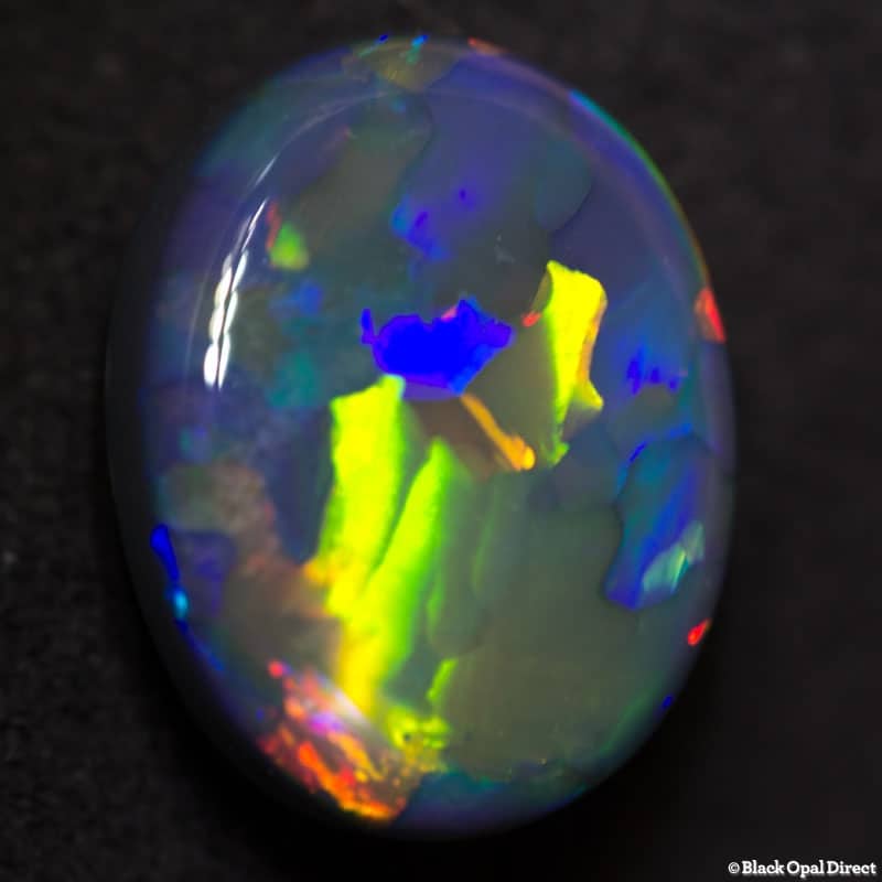 5.03 ct gem black opal 13.8x11x5mm - Image 4