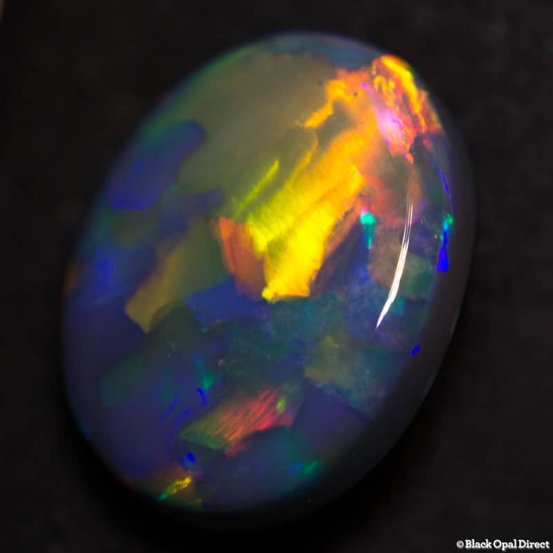 5.03 ct gem black opal 13.8x11x5mm - Image 5