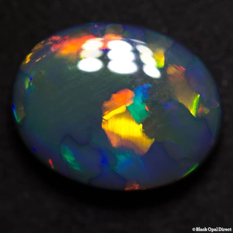 5.03 ct gem black opal 13.8x11x5mm - Image 6