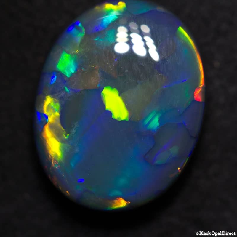 5.03 ct gem black opal 13.8x11x5mm - Image 7