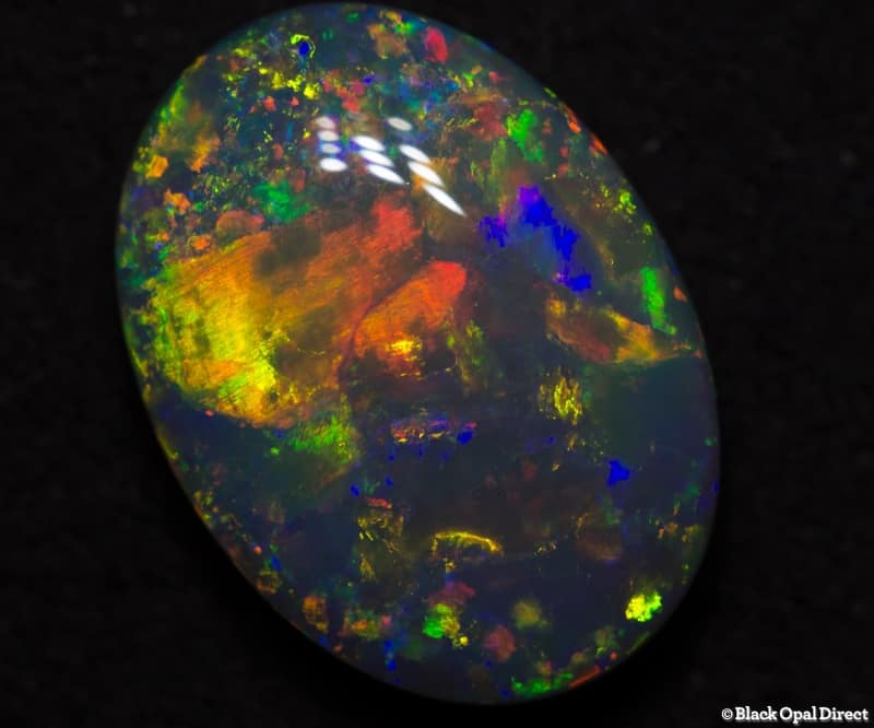 5.06 ct semi black gem opal 14.5x11x5mm - Image 2