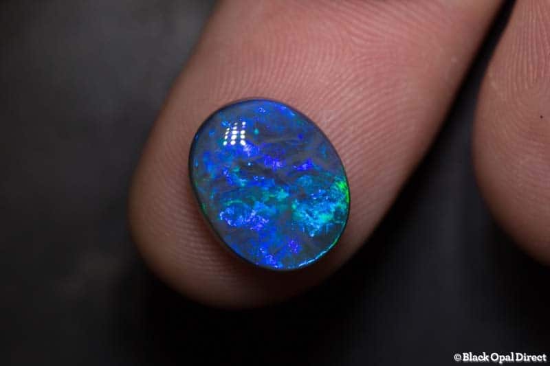 5.09 ct semi black opal 13x11x5mm - Image 2