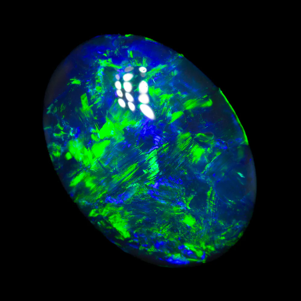 5.11 ct gem black opal 13.4x9.8x6.2mm - Image 3