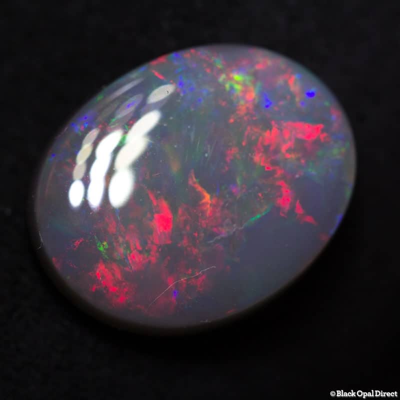 5.14 ct semi black opal 14.8x11.8x4.2mm - Image 2