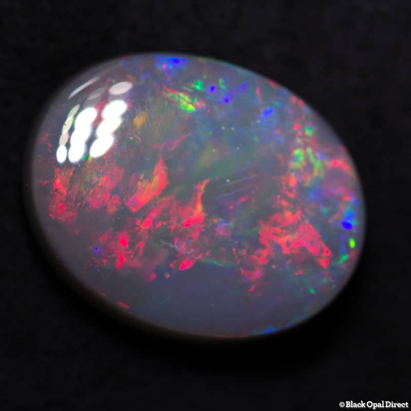 5.14 ct semi black opal 14.8x11.8x4.2mm - Image 3