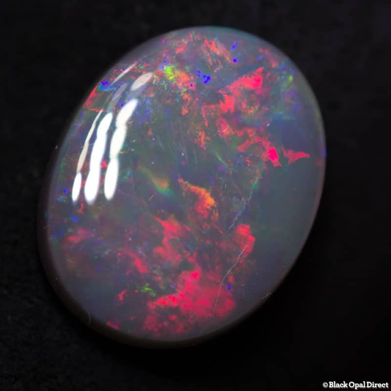 5.14 ct semi black opal 14.8x11.8x4.2mm - Image 4