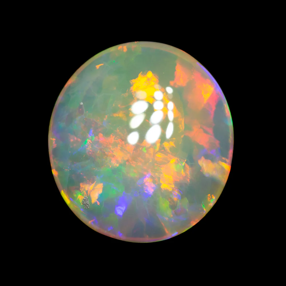 5.18 ct double-sided crystal opal 13.5x12.4x5mm - Image 2
