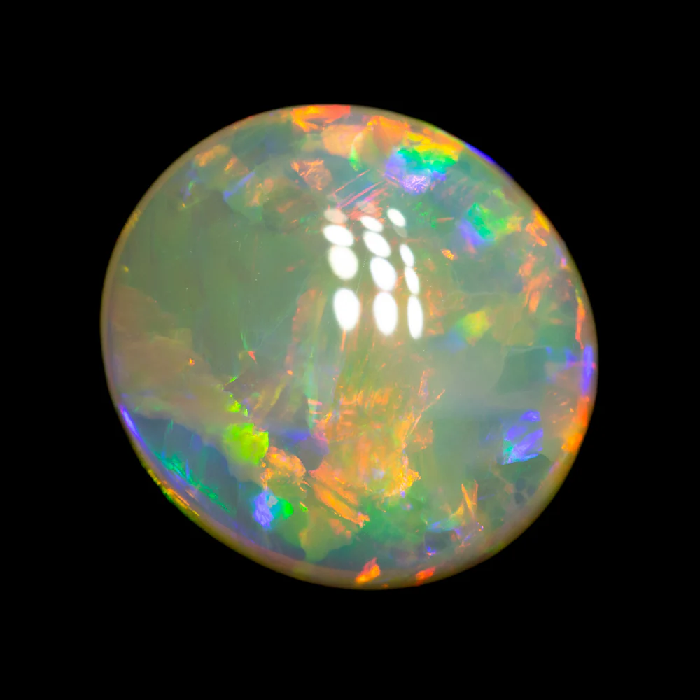 5.18 ct double-sided crystal opal 13.5x12.4x5mm - Image 3