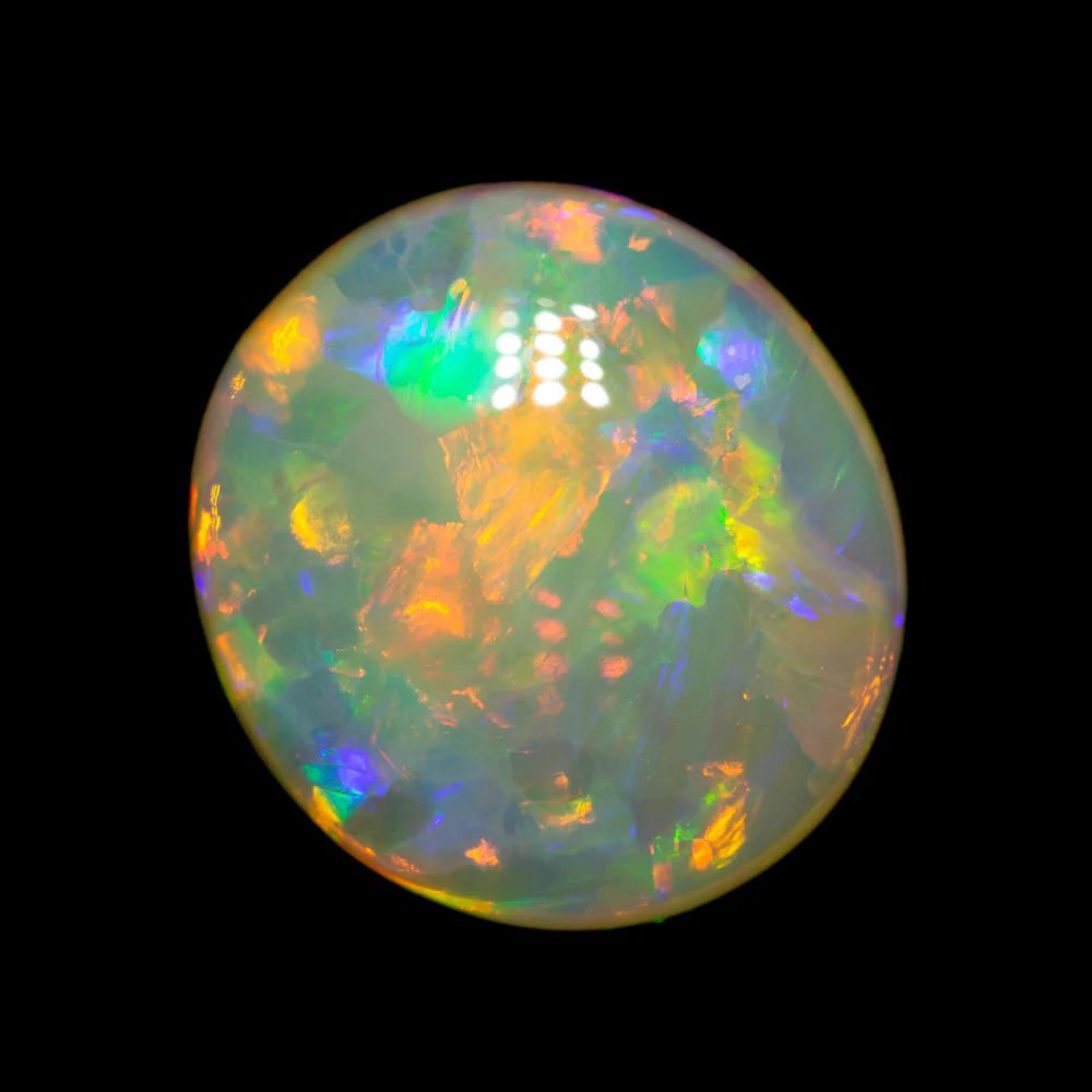 5.18 ct double-sided crystal opal 13.5x12.4x5mm - Image 4