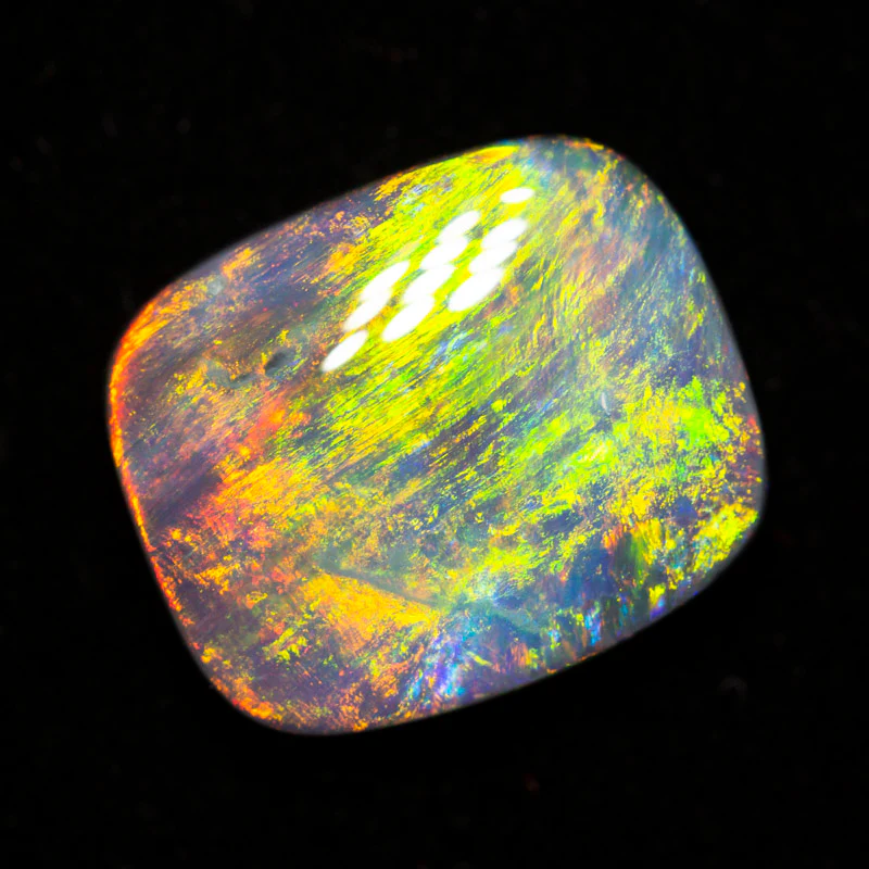 5.25 ct gem dark opal 13.9x11.5x4.5mm - Image 2
