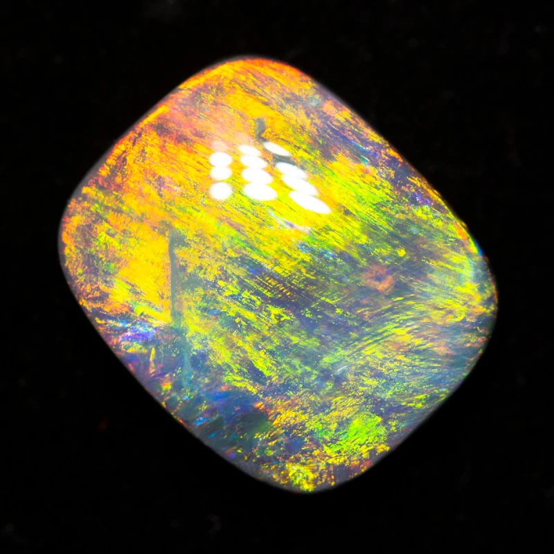 5.25 ct gem dark opal 13.9x11.5x4.5mm - Image 3