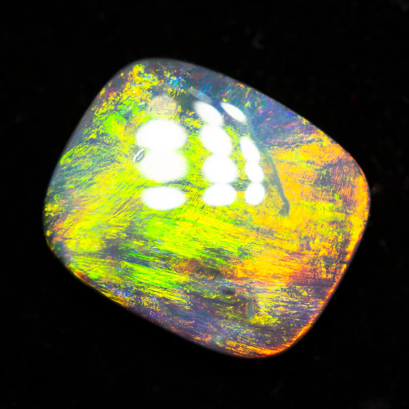 5.25 ct gem dark opal 13.9x11.5x4.5mm - Image 4