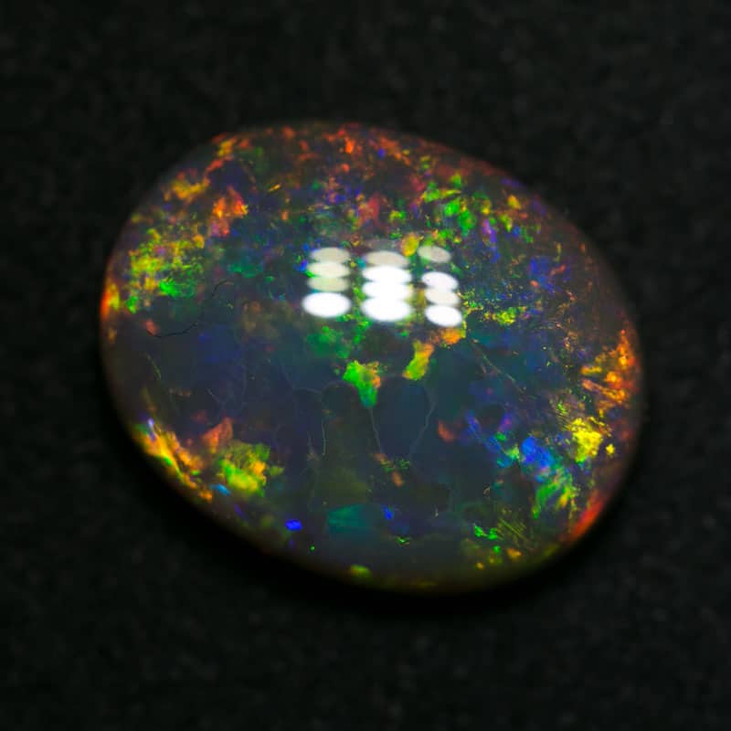 5.38 ct gem dark crystal opal 14x11x5mm - Image 4