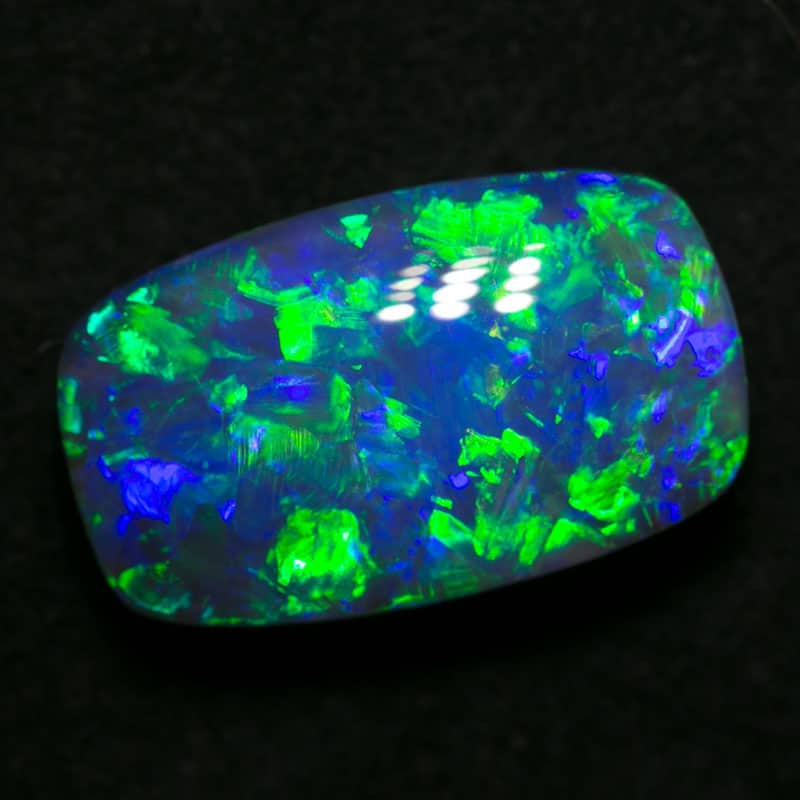 5.40 ct gem black opal cushion 14x9x6mm - Image 4