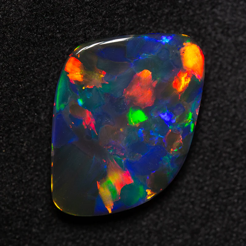 5.48 ct gem black opal 17.8x13.1x4.3mm - Image 2