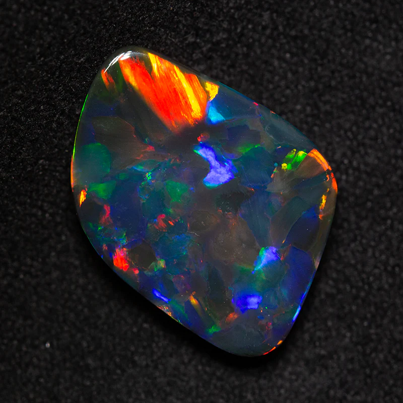 5.48 ct gem black opal 17.8x13.1x4.3mm - Image 3