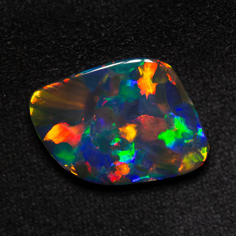 5.48 ct gem black opal 17.8x13.1x4.3mm - Image 4