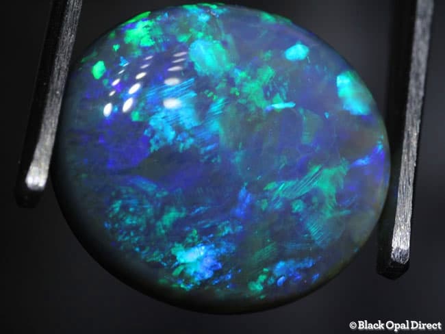 5.49 ct semi black opal 13.5x12.5x5mm - Image 4