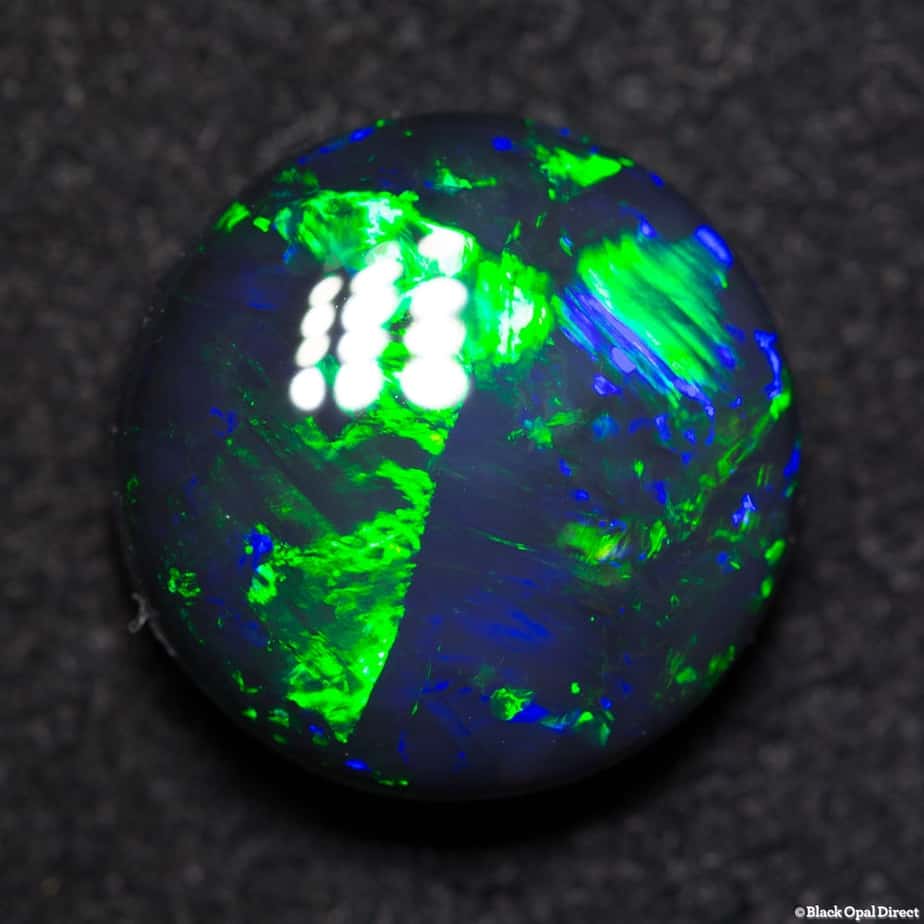 5.52 ct gem black opal round 12x12x5.5mm - Image 2