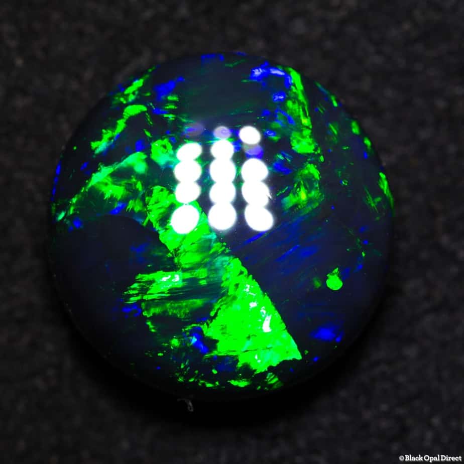 5.52 ct gem black opal round 12x12x5.5mm - Image 3